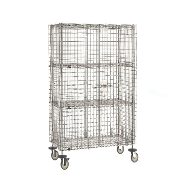 Metro SEC55S-SD-2SE - Super Erecta® Security Unit, Mobile, Stainless Steel Finish