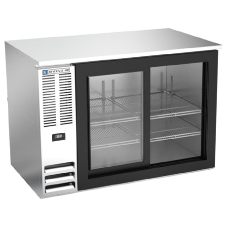 Beverage Air BB48HC-F-GS-S - Refrigerated Food Rated Back Bar Storage Cabinet, Two-section