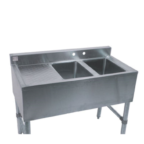 Klinger's Trading BAR2DL Underbar Sink Two Compartment 37"W X 18-3/4"D X 33"H