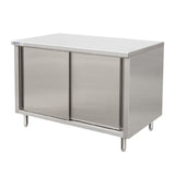 GSW USA CTD-2472S Work Table Cabinet Base With Sliding Doors 72"W X 24"D X 35"H