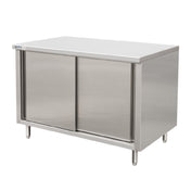GSW USA CTD-3036S Work Table Cabinet Base With Sliding Doors 36"W X 30"D X 35"H