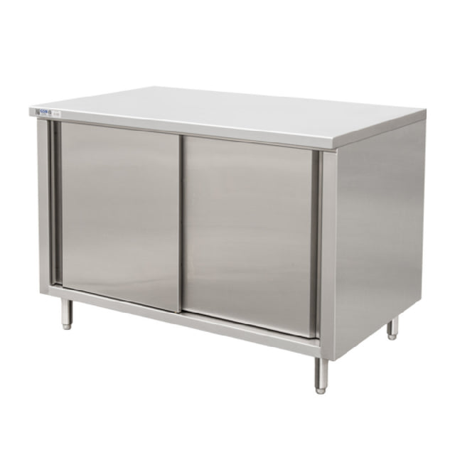 GSW USA CTD-3036S Work Table Cabinet Base With Sliding Doors 36"W X 30"D X 35"H
