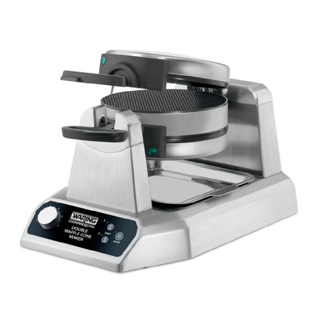 Waring WWCM200KSDI Waffle Cone Maker Double Up To (120) 1/8" Thick Waffle Cones Per Hour