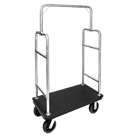 Central Specialties 2599PLS-010 Gold Coast Bellman's Cart 43"W X 23"D X 71"H Squared Top Style