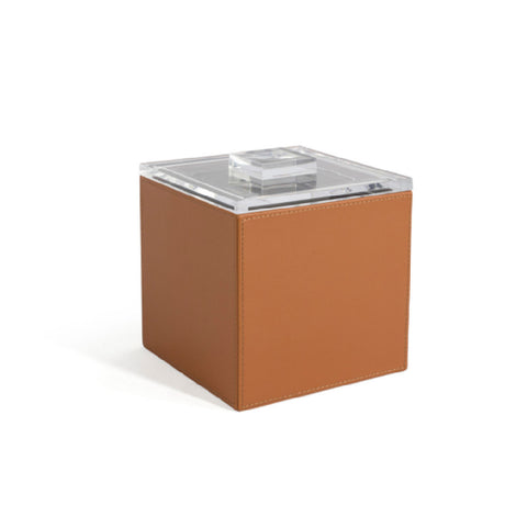 FOH RIB002TAL11 3.5qt Square London Ice Bucket Saddle With Acrylic Lid Includes One RIB001TAL11-BTM 3.5qt Square Ice Bucket Base Saddle