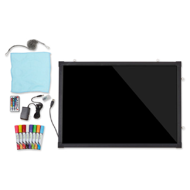 Alpine Industries ALP495-03 Write-On LED Marker Board 19-7/10"W X 1/2"D X 27-3/5"H