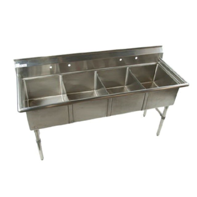 Klinger's Trading ECS4 Economy Sink Four Compartment 69"W X 25.5"D X 41"H