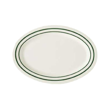 GET Enterprises OP-215-EM Emerald™ Platter 11-1/2"L X 8"W X 3/4"H Oval