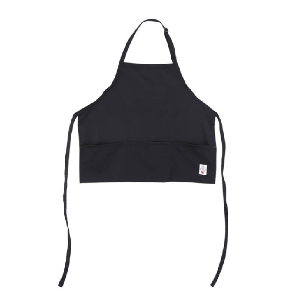 CAC China APBB-3K Chef's Pride Bib Apron Mid-length (3) Pocket