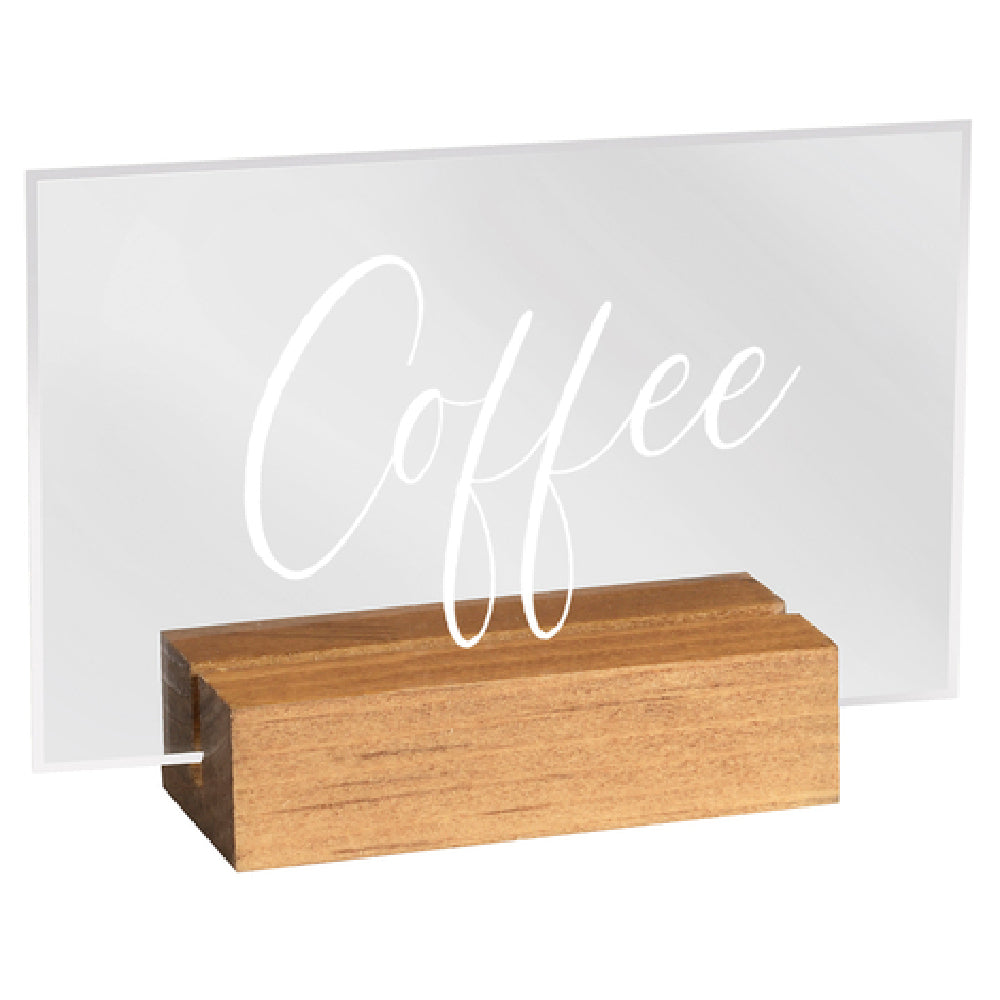 Cal Mil 22336-1-99 Madera Sign "Coffee" 3-1/2" X 1" X 2-1/2"