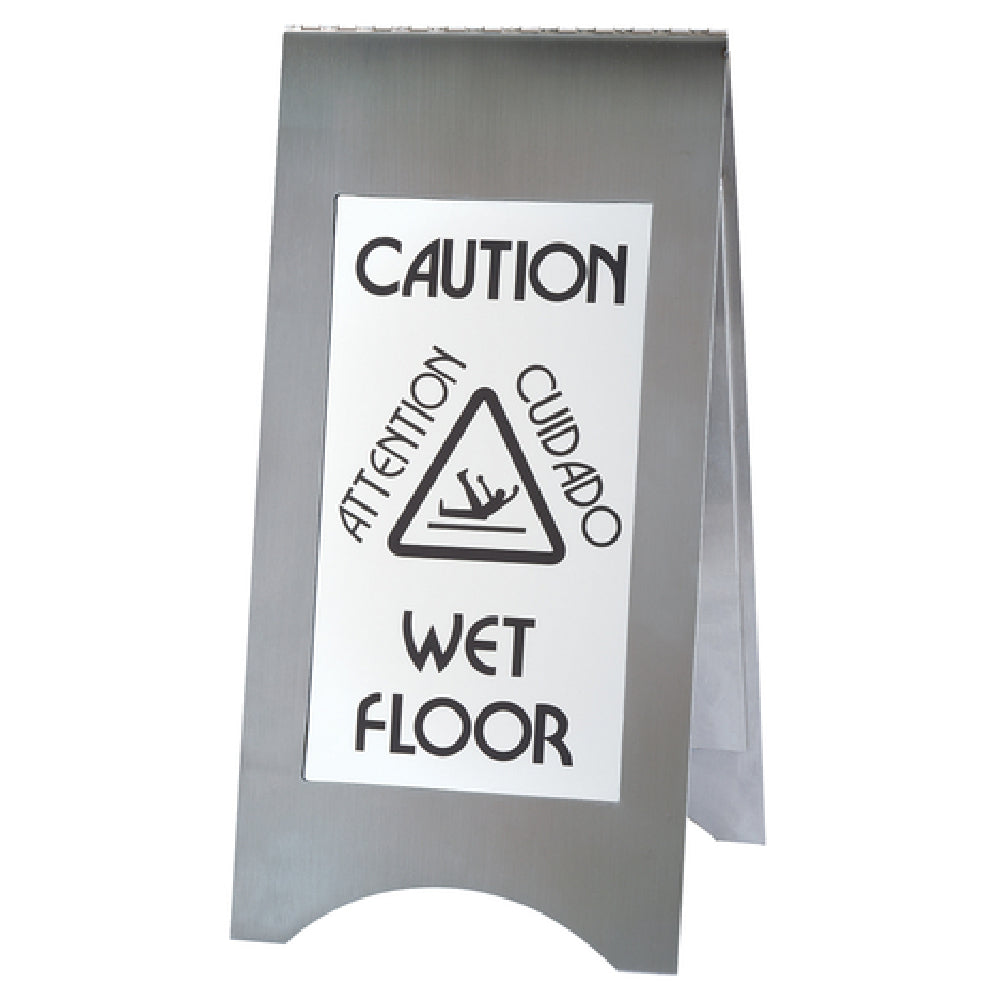 Cal Mil 852-55 "Wet Floor" Sign 11-7/8"W X 17-1/2"D X 22"H Double Side