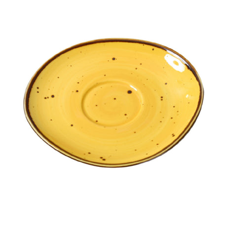 Yanco LY-002YL Lyon Saucer 6-1/2"L X 3/4"H Freeform