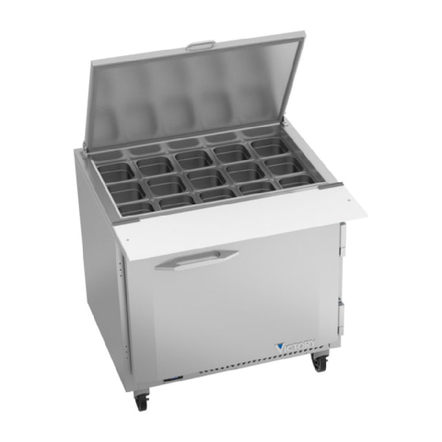 Victory VSP36HC-15B UltraSpec™ Series Big Top Sandwich Prep Table Powered By V-Core™