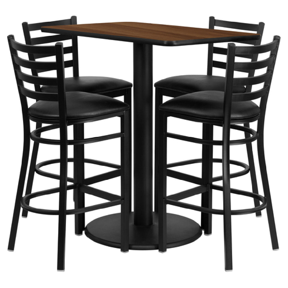 Flash Furniture RSRB1020-GG Table And Bar Stool Set Includes (1) 24"W X 42"D X 42"H Table