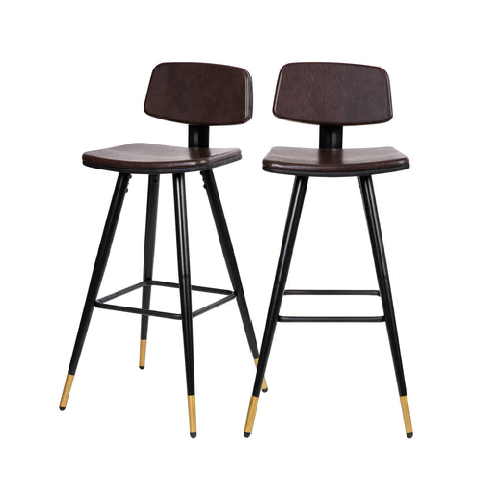 Flash Furniture AY-S02-BR-GG Kora Barstool 29-3/4"H Seat Low-back Design