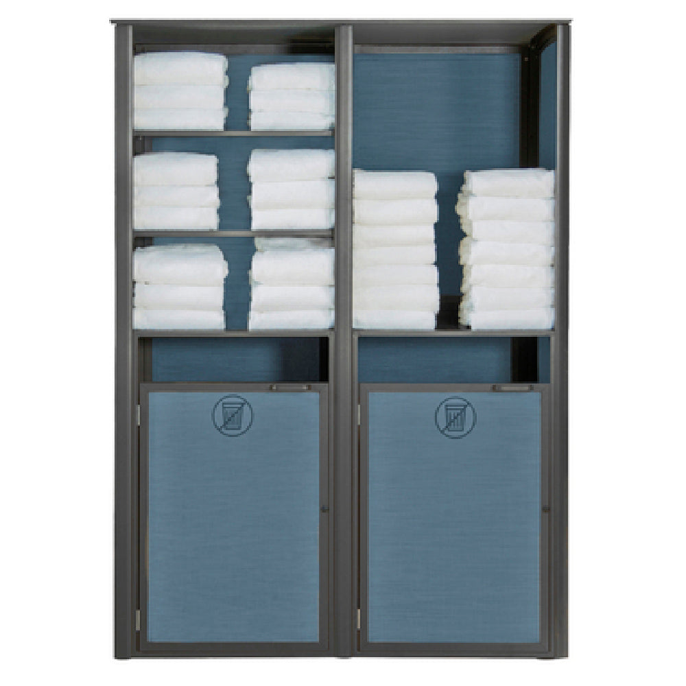 Grosfillex US034288 Sunset Towel Valet Double Unit 48"W X 25"D X 70"H