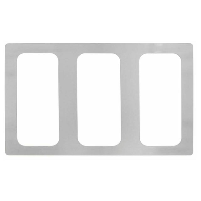 Hubert 79724 - Cold Tile, For 1/3-size Curveware Pans, 3-compartment