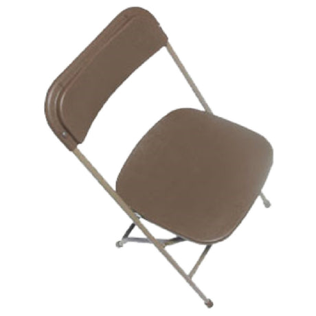 Forbes Industries C600BRW/NE EventXpress™ Folding Chair Brown Plastic Formed Back & Seat