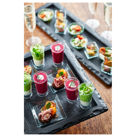Bauscher Hepp SL1/2 - Slate Look Collection Serving Platter, GN 1/2 Size, 12-3/4"L X 10-1/2"W X 1/2"H