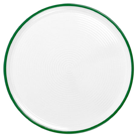 Bauscher Hepp T3014G - Ripple Pizza Plate, 13-3/4” Dia., Round With Geometric Circular Ripple Pattern