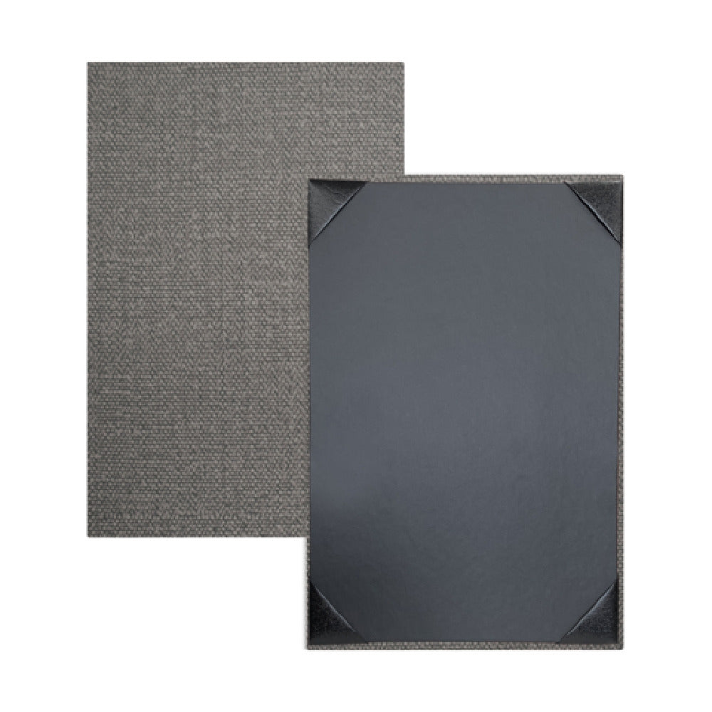 Risch MILAN-1V 5.5X8.5 Milan Hardback Simulated Woven Vinyl Menu Cover (specify Color)
