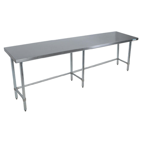 BK Resources QVTOB-8430 Work Table 84"W X 30"D X 34-3/4"H Overall Size 14/304 Stainless Steel Flat Top