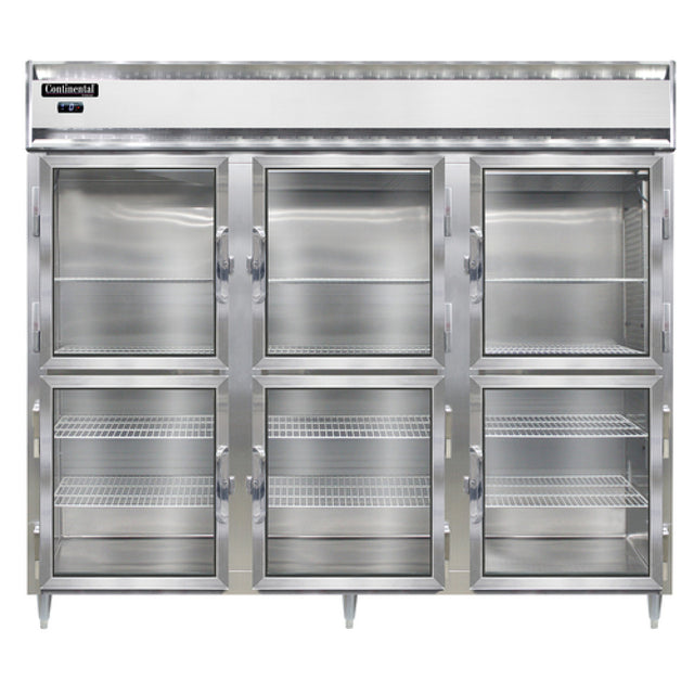 Continental Refrigerator DL3FE-SA-GD-HD Designer Line Wide Freezer Reach-in 85-1/2"W