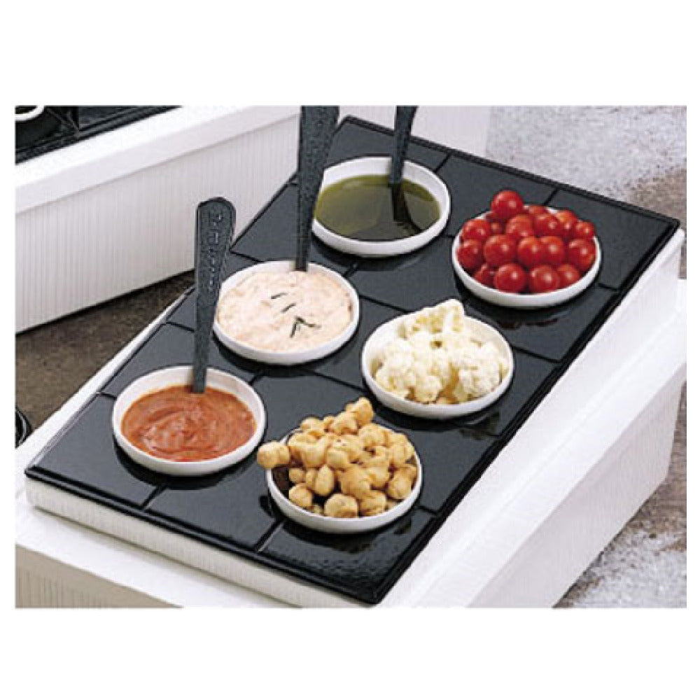 Bon Chef 960069202BLK - Tile Tray, Custom Cut, 13" X 21-3/8"