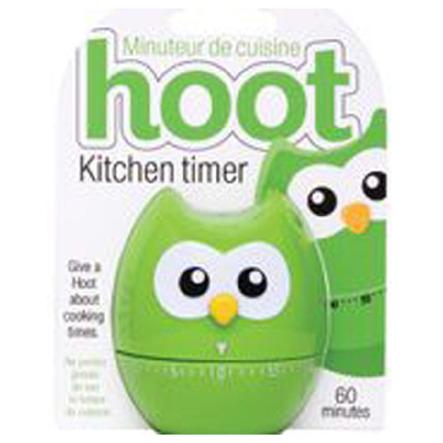 Harold Import Co. 10175 Joie Hoot Kitchen Timer 2-1/4"L X 2-1/4"W X 2-3/4"H 60 Minutes