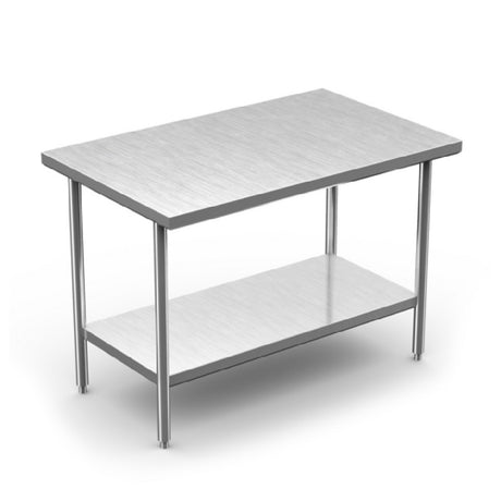 Winholt DTS-3084 - Work Table, 84"W X 30"D X 34"H, 16/304 Stainless Steel Top