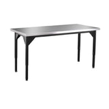 National Public Seating HDT3-2472STRET - NPS® Heavy Duty Steel Table, Stainless Steel Top With Safety Return