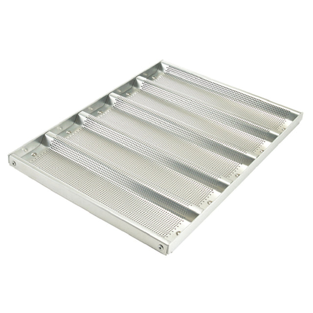 Winco ABPN-5H Sub Sandwich Roll Pan 5 Slots 13" X 18" X 1" OA