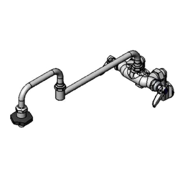 T&S Brass B-0599-CR Pantry Faucet Double Wall Mount