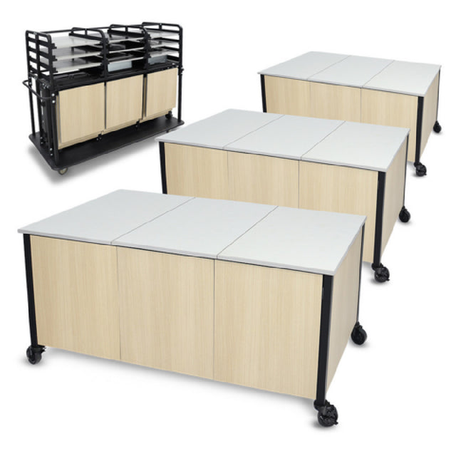 Forbes Industries 5070A - Trio Action Station Three Tables Set, With HPL Panels, 66"D X 33"W X 32.5"H