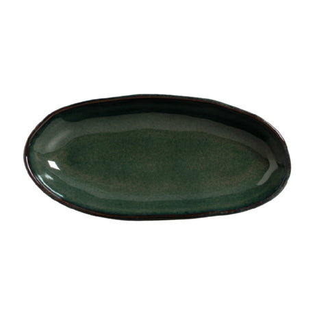 Porto Brasil 14414119001 - Deep Organic Platter, Oval, 12.6" X 6.3"