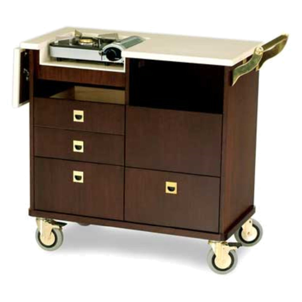 Forbes Industries 5635 Flambe Cart Hardwood Veneer Butane