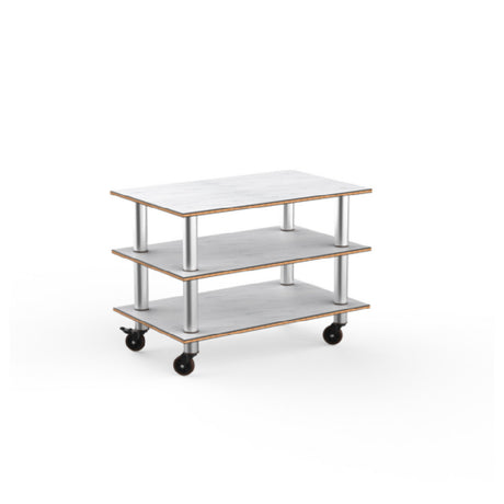 Steelite MGCMLX02CSXW - Modular Classic Medium Unit White Carrera Stainless Steel