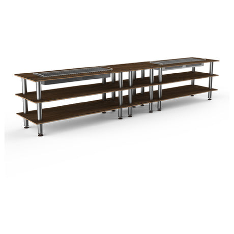 Steelite MGCMLD04WSXF Mogogo Buffet Solutions Modular Double Heat Buffet Table