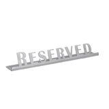 Service Ideas 1C-ST-RESERV-SIGN Service Ideas Laser Cut ID/Table Sign 18/8 Stainless