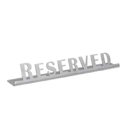 Service Ideas 1C-ST-RESERV-SIGN Service Ideas Laser Cut ID/Table Sign 18/8 Stainless