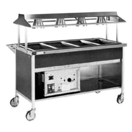 Atlas Metal CAHC-3 Hot Or Cold Food Serving Counter 50"L Dual Temp