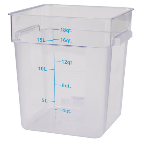 Stanton Trading PCS-18 - Food Storage Container, Square, 18 Qt.