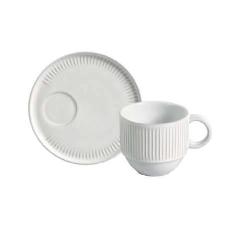 Porto Brasil 36161119801 - Linhas Stackable Tea Cup, 7.78 Oz, Stoneware