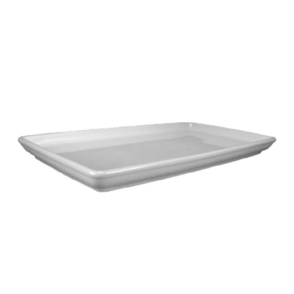 Hall China HL21090AWHA Platter 13-1/2" X 7-1/2" X 1-1/8" Rectangular