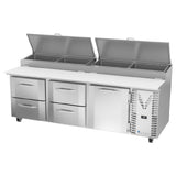 Victory VPPD93HC-4 - Pizza Prep Table, Powered By V-Core™, Three-section