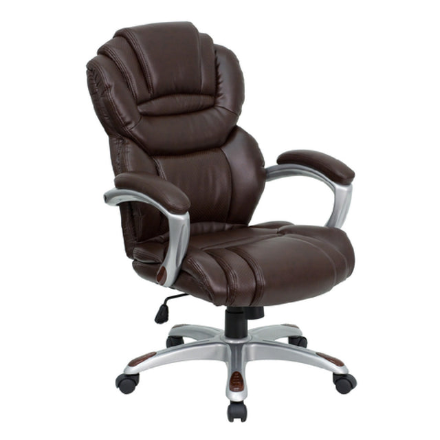 Flash Furniture GO-901-BN-GG Executive Swivel Office Chair 41" To 44-3/4" Adjustable Height