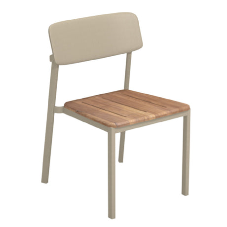 Emuamericas Llc E247T Shine Stacking Side Chair Outdoor/indoor Teak Seat And Solid Back