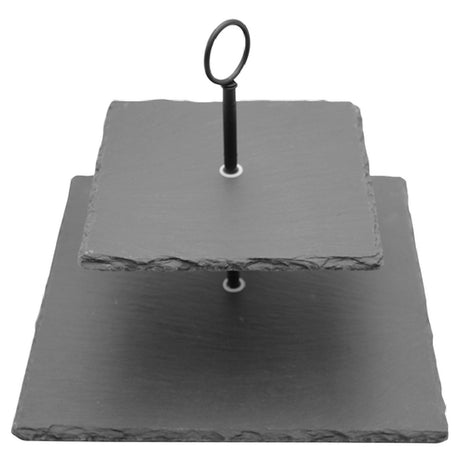 Paderno A4158730 Slate Stand 2-tier 11-7/8" X 11-7/8" Bottom Tier