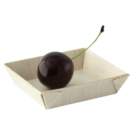 PacknWood 210SAMBQ60 - Sumurai Tray, 2.4" X 2.4" X 0.6", Mini