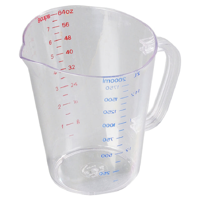 Carlisle 4314407 Carlisle Measuring Cup 64 Oz. (1/2 Gallon) Capacity Oval